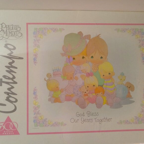 Precious Moments Other - New VINTAGE 1992 Contempo Precious Moments 500 Piece Puzzle New Factory Sealed